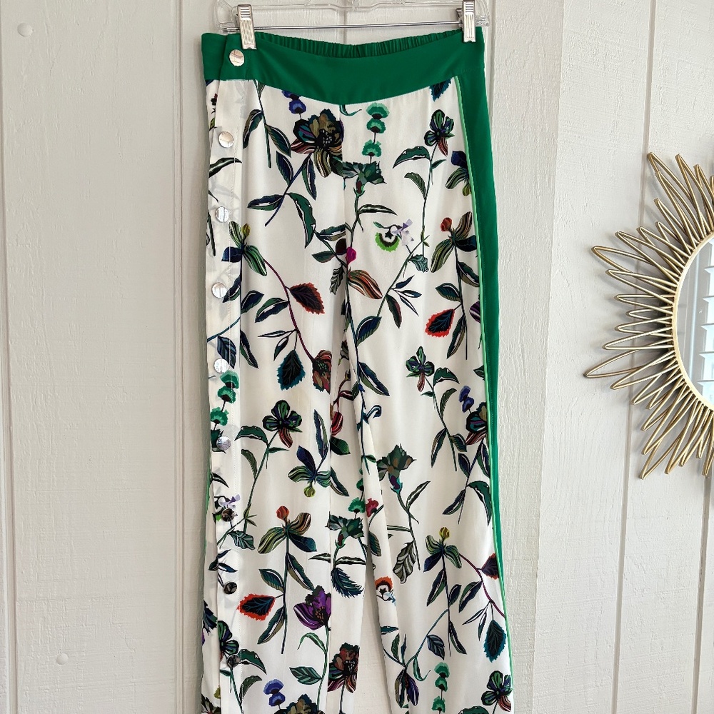 Derek Lam 10 Crosby Silk Track Pants Size 0